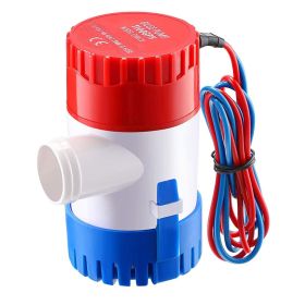 Bilge Pump For Boats 12V 1100GPH Submersible Marine Boat Bilge Non Automatic Electric Water Pump For Ponds Pools Spas Silent Boat Caravan RV Drai